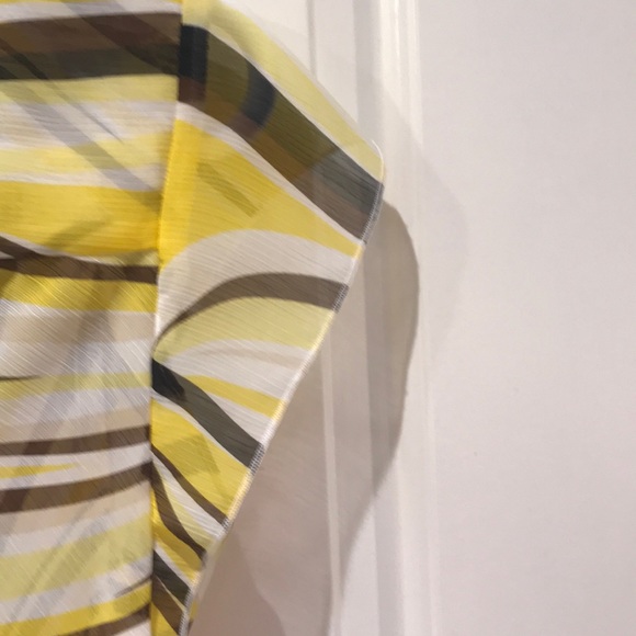 Cache - Yellow/Brown/White Blouse - Picture 6 of 8